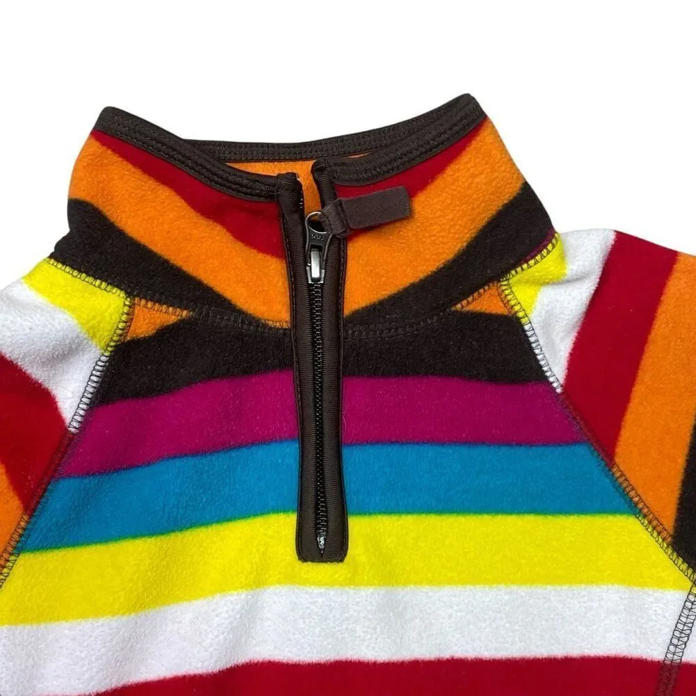 Old Navy Fleece Striped Pull Over Size 8 Medium